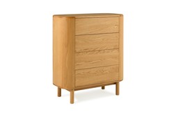 Oslo Oak 4 Drawers Chest - RRP €1,699 NOW €1,099