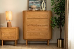 Oslo Oak 4 Drawers Chest - RRP €1,699 NOW €1,099