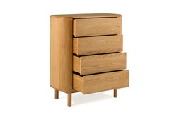 Oslo Oak 4 Drawers Chest - RRP €1,699 NOW €1,099