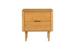 Copenhagen Oak 2 Drawers Bedside Table - RRP €699 NOW €449