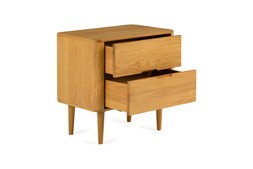 Copenhagen Oak 2 Drawers Bedside Table - RRP €699 NOW €449