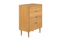 Copenhagen Oak 4 Drawers Chest - RRP €1,599 NOW €999