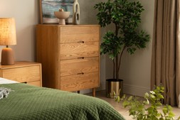 Copenhagen Oak 4 Drawers Chest - RRP €1,599 NOW €999