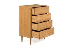 Copenhagen Oak 4 Drawers Chest - RRP €1,599 NOW €999