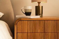 Fuller Oak 2 Drawers Bedside Table - RRP €799 NOW €449