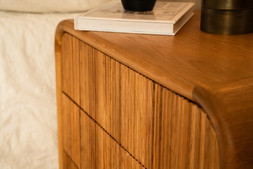 Fuller Oak 2 Drawers Bedside Table - RRP €799 NOW €449
