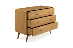 Poe Oak 3 Drawers Chest - RRP €1,699 NOW €1,099