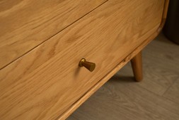 Poe Oak 4 Drawers Chest - RRP €1,699 NOW €1,099