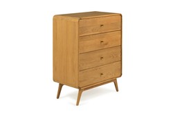 Poe Oak 4 Drawers Chest - RRP €1,699 NOW €1,099