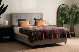 Amber Ottoman Bedframe Grey 5' King RRP €1,199 NOW €649