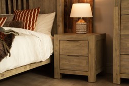 Berlin 2 Drawers Bedside Table - RRP €349 NOW €199