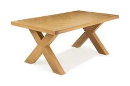 Granada Herringbone Dining Table X Leg 03 RRP €2,049 Now €999