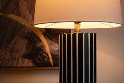 Raia Pinstripe Table Lamp 01 RRP €175 Now €110