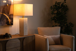 Oslo White Marble Table Lamp - RRP €225 NOW €140