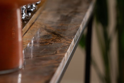 Industrial Console Table Brown Marble RRP €499 NOW €325