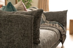 Isabella Charcoal Fabric 3 Seater Sofa RRP €1,599 NOW €1,099