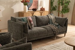 Isabella Charcoal Fabric 3 Seater Sofa RRP €1,599 NOW €1,099