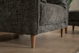 Isabella Charcoal Fabric Armchair RRP €1,049 NOW €649