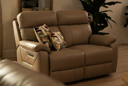 Hugo Leather 2 Seater Electric Recliner Sofa - (RRP €2,399) NOW €1,499