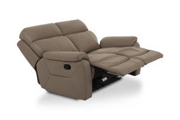 Hugo Leather 2 Seater Manual Recliner Sofa - (RRP€2,099) NOW €1,299