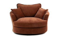 Dove Brown Swivel Armchair 0001 CC RRP €999 Now €649