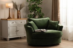 Dove Green Swivel Armchair 0002 CC RRP €999 Now €649