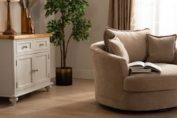 Dove Taupe Swivel Armchair 0001 CC RRP €999 Now €649