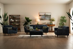 Alex 3 Seater Sofa Wandy Blue - (RRP€1,599) NOW €899