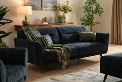 Alex 3 Seater Sofa Wandy Blue - (RRP€1,599) NOW €899