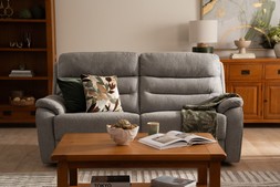 Presley Light Grey 3 Seater Electric Recliner Sofa 0033 RRP €1,799 Now €1,099