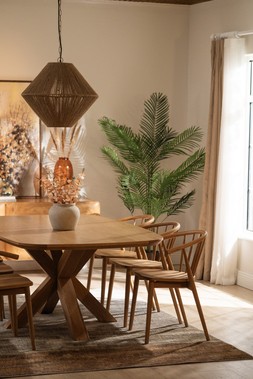 Madrid Oak Dining Table X-Leg 2.0m (RRP €2249) NOW €1299