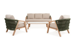Elba Rope Sofa Set Beige RRP €2999 NOW €1999