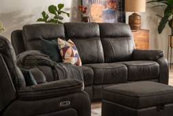 Lansdowne Electric 3 Seater Sofa with Bluetooth Speaker and Head Tilt - RRP €2899 NOW €1699