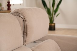 Savoy Cream Fabric 3 Seater Electric Recliner With Bluetooth Speakers Sofa - RRP €4499 NOW €2499