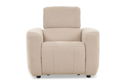 Savoy Cream Fabric Armchair Electric Recliner with Bluetooth Speakers - RRP €2249 NOW €1299