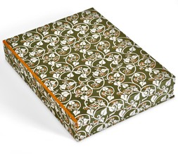 A3 Box File Covered in Ivy Patterned Paper