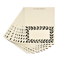 Pack of Twelve Black Place Cards