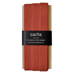 Loose-weave Italian Cotton Ribbon Pumpkin