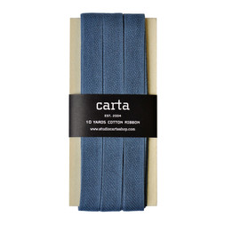 Loose-weave Italian Cotton Ribbon Sea Blue
