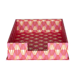 A4 Letter Tray Threadwork Bright Pink and Orange