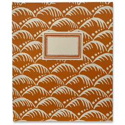 Large Hardback Notebook Wave Blood Orange