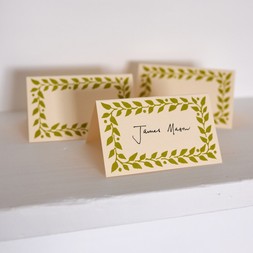 Pack of Twelve Bawden Green Place Cards