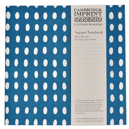 Square Lined Notebook in Bean Kingfisher