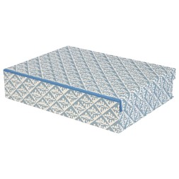 A4 Box File Oak Leaves Bright Blue