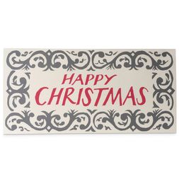 Long Card Happy Christmas Arabesque