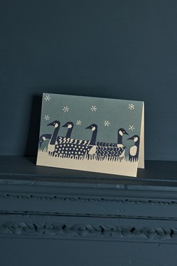 Card Flock of Geese