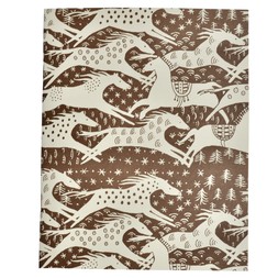 Lined Exercise Book Horses Chocolate