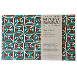 Softback Sketchbook Kaleidoscope Turquoise and Brown