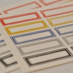 Packet of 30 Self-Adhesive Narrow Labels