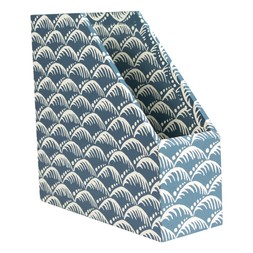 Cambridge Imprint Magazine File in Wave Indigo